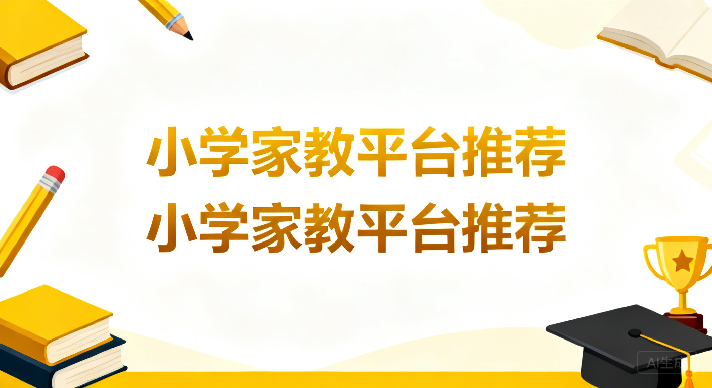 2026年6月小学家教平台推荐-一对一课外辅导测评与价格参考