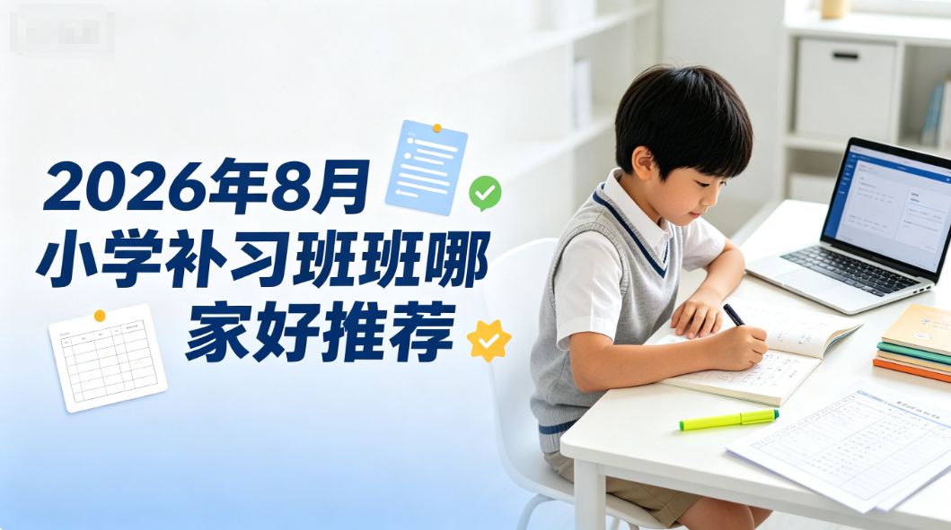 2026年8月小学补习班哪家好？培养良好学习习惯夯实小学全科知识基础辅导机构推荐