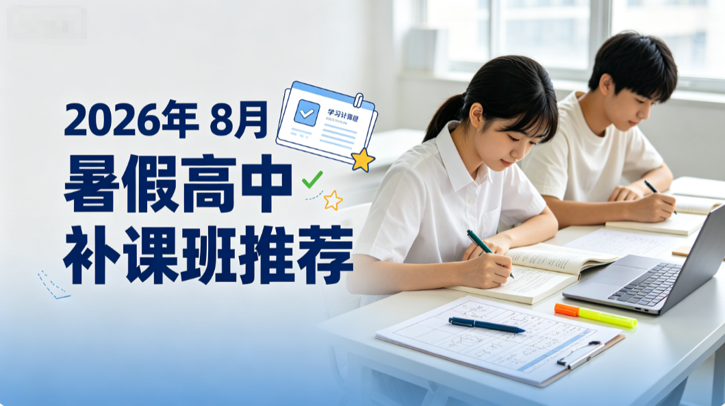 2026年8月高中补课班推荐，利用假期补齐短板弯道超车提升总成绩辅导机构测评