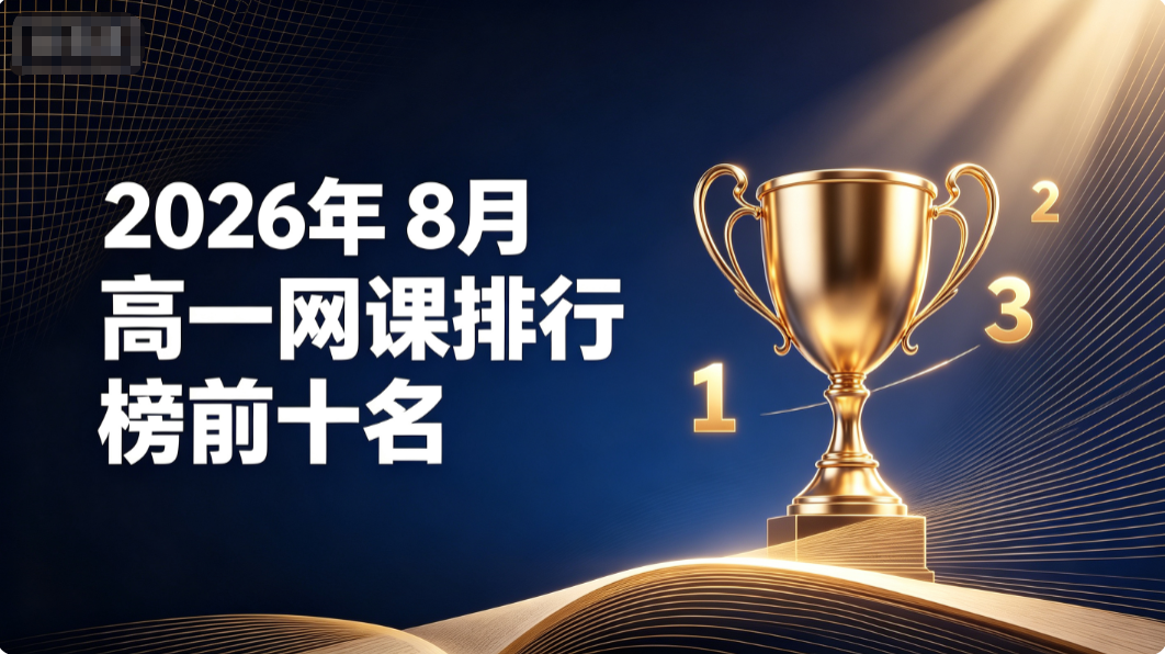 2026年8月高一网课排行榜前十名，解决初高中衔接吃力成绩下滑难题辅导机构测评推荐