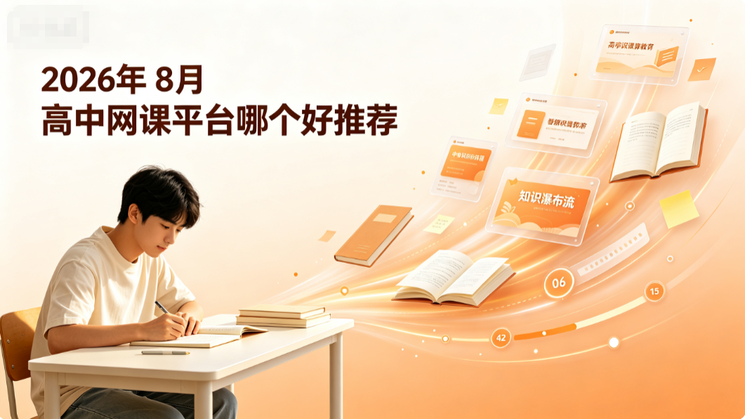 2026年8月高中网课平台哪个好推荐,适配高中高强度学习节奏高效查漏补缺辅导机构测评
