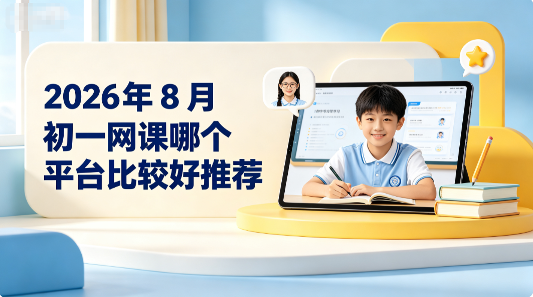 2026年8月初一网课哪个平台比较好？初一全科线上辅导选课避坑攻略