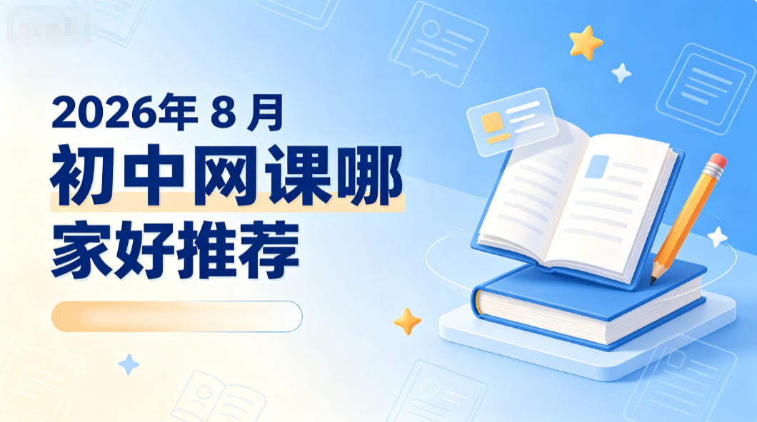 2026年8月初中网课哪家好推荐，全学段全科线上辅导选课避坑全解析