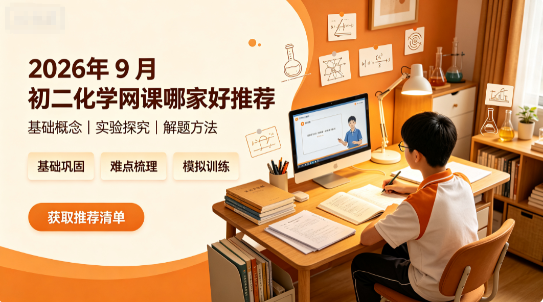 2026年9月初二化学网课哪家好?攻克新学科概念模糊公式难理解难题辅导机构推荐