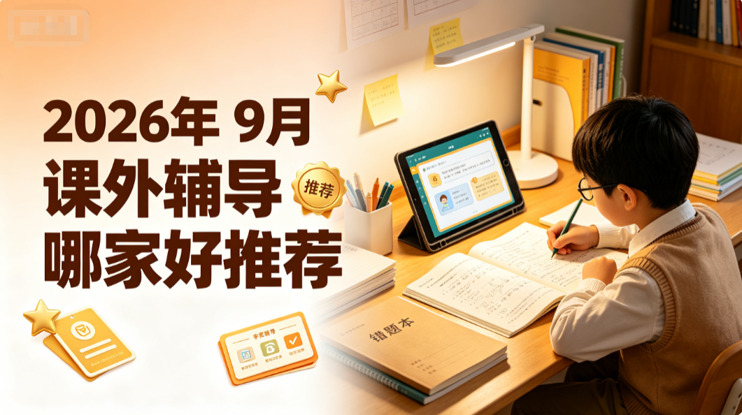 2026年9月课外辅导哪家好?解决课后复习无规划知识点薄弱固化问题辅导机构推荐