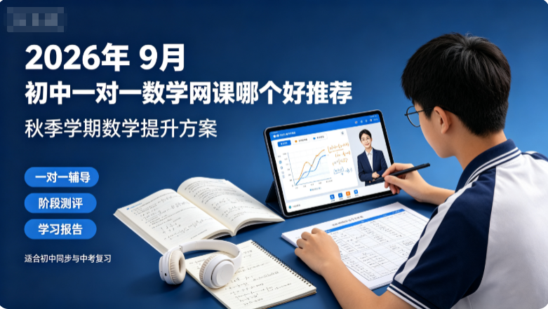 2026年9月初中一对一数学网课哪个好?针对性弥补初中数学短板辅导机构推荐