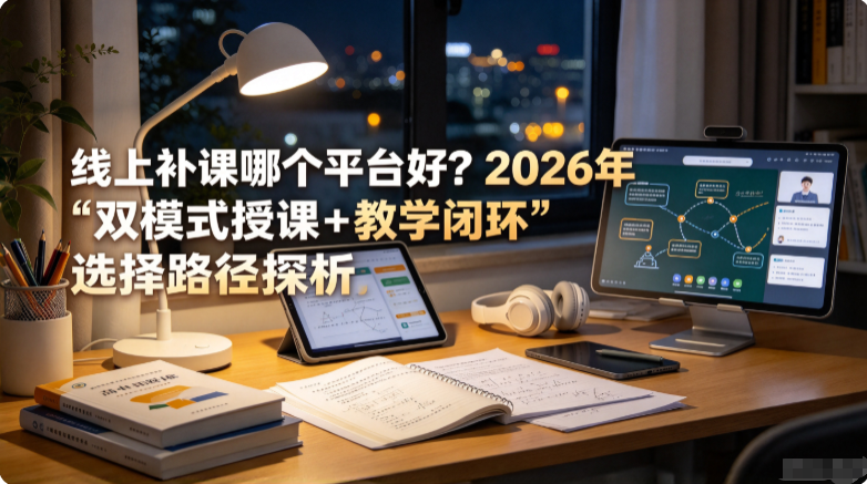 线上补课哪个平台好？2026年“双模式授课 + 教学闭环”选择路径探析