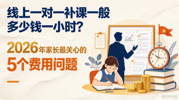 线上一对一补课一般多少钱一小时?2026年家长最关心的5个费用问题