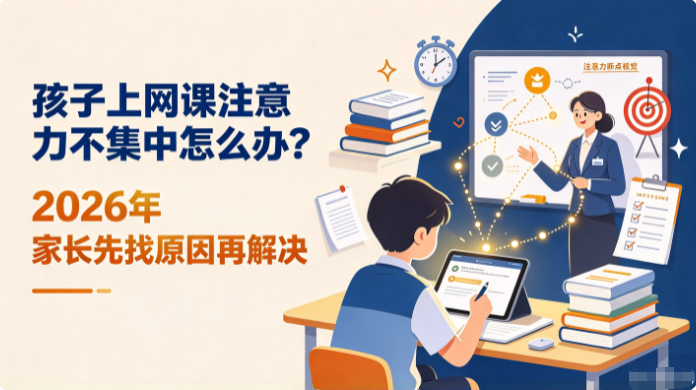 孩子上网课注意力不集中怎么办?2026年 家长先找原因再解决