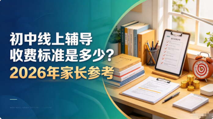 初中线上辅导收费标准是多少?2026年家长参考