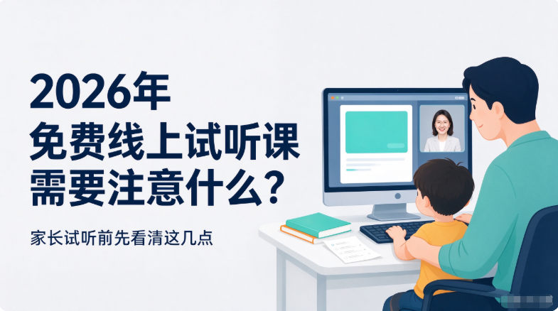 2026年 免费线上试听课需要注意什么？家长试听前先看清这几点